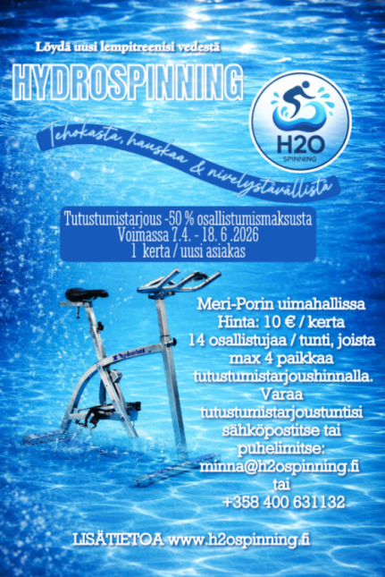 Tehokasta treeniä veden voimalla.